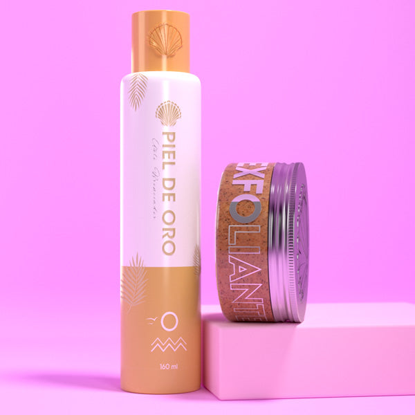 Piel de Oro| AUTO BRONCEADO+ EXFOLIANTE CORPORAL